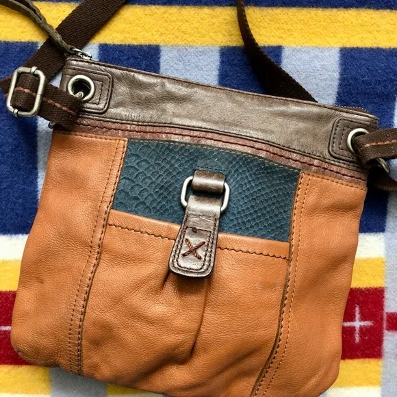 The Sak Genuine Leather Multi Color Crossbody Purse - Picture 2 of 16